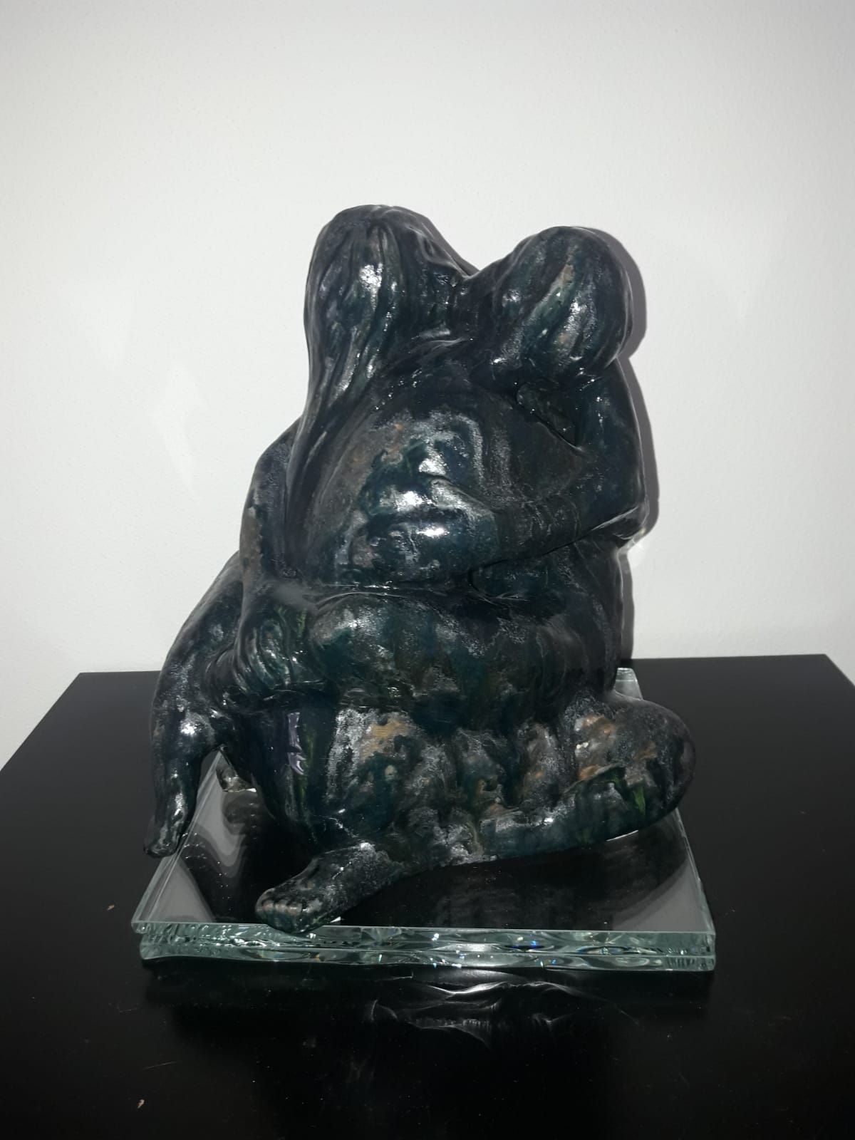 Tiola Zerbini - Scultura Semire smaltato in seconda cottura